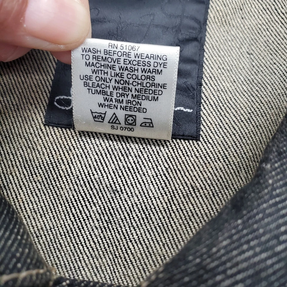 Sean John Jacket Mens 3XB Multi Denim Casual Long Sleeve Collared Button Front - Image 4 of 4