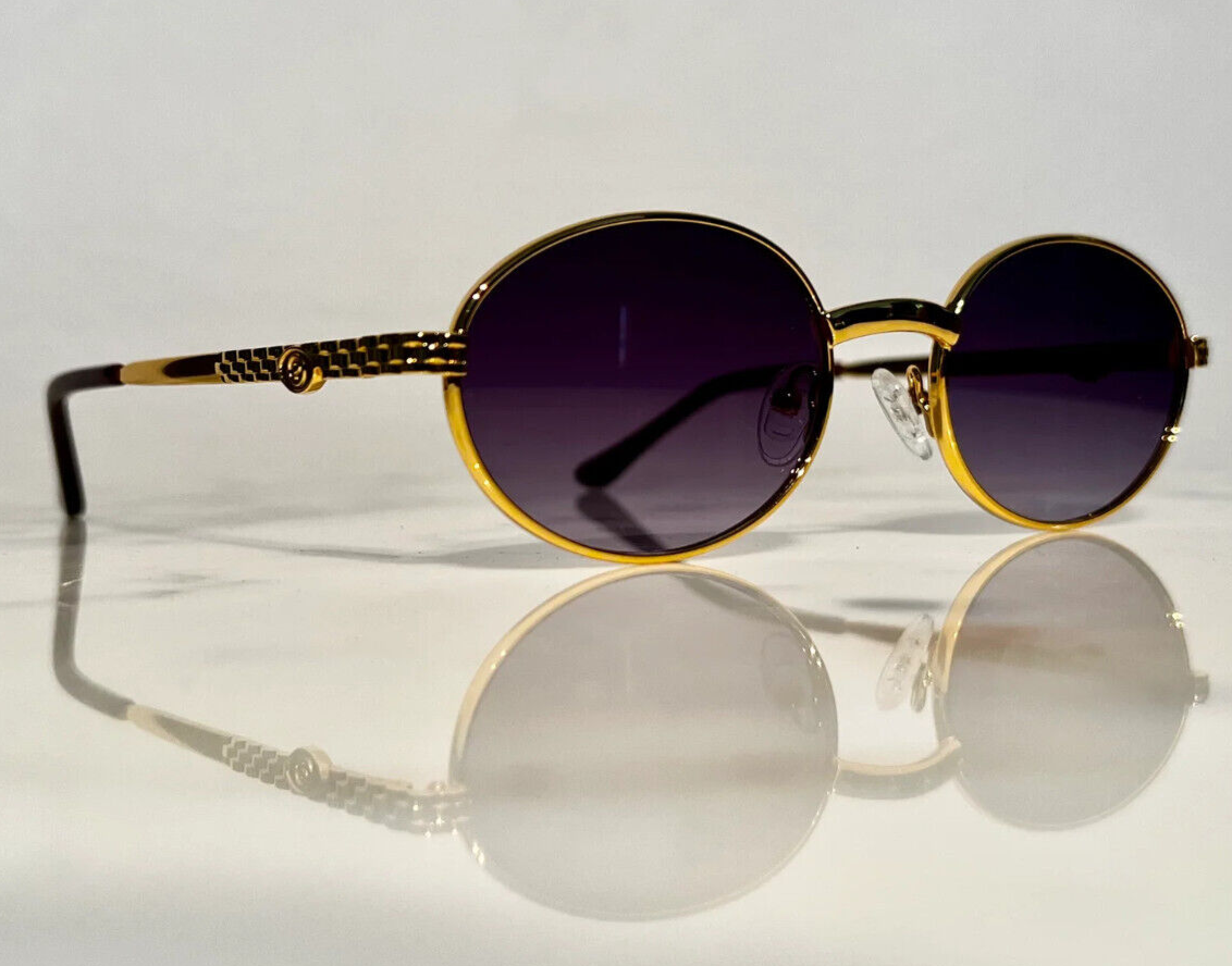 Bonano Gold Glasses Eyeglasses Sunglasses Wood Buffalo Horn not Cartier  Hilton