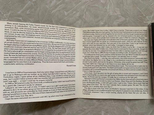 African Blues: Ali Farka Toure (CD, Shanachie) VG African desert blues from Mali - Picture 5 of 6