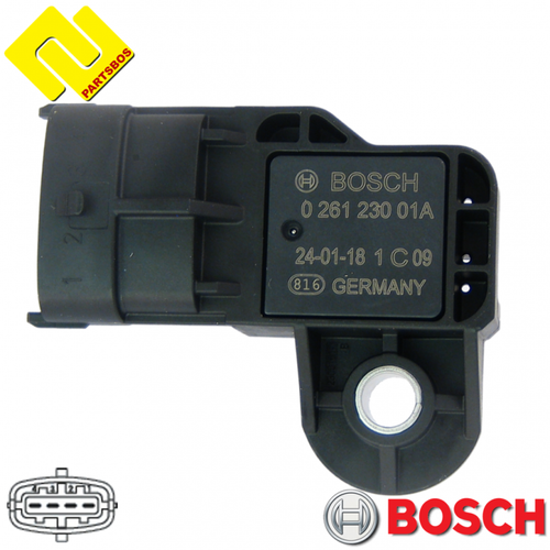BOSCH 026123001A ,0281006049 INTAKE MANIFOLD PRESSURE SENSOR MAP 504307953 - Picture 5 of 8