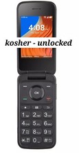 Kosher - Tcl Flip 2 - UNLOCKED - Flip Phone T408DL - Tracfone