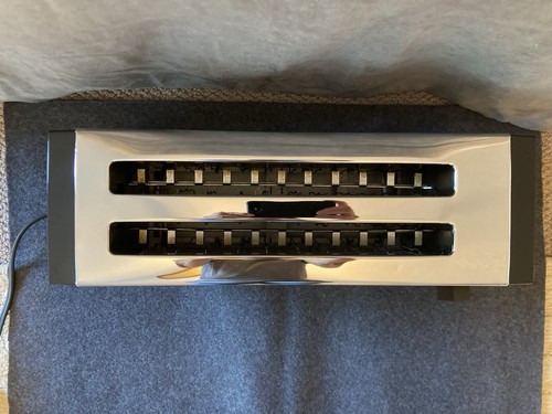 Vintage Hoover Stainless 4 Slice 11" Long Slots Toaster Model 8530 - Picture 3 of 10