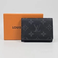 Louis Vuitton Envelope Business Card Holder Monogram Eclipse 150068269