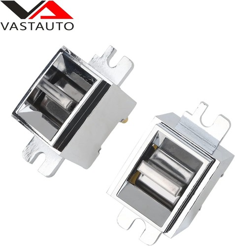 C3 Power Window Switch 1Pair Compatible with 1968-1982 Corvette Chrome - Picture 6 of 7