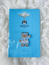 Jellycat Snow Suit Bartholomew Bear Pin Badge BNWT - Authentic, Collectible