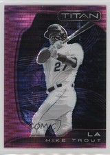 2022 Panini Chronicles Titan Pink Pulsar Prizm Mike Trout #20 1ht8