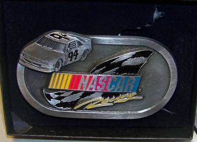 VINTAGE AMERICAN LEGENDS FOUNDRY 1994 NASCAR RACING BAR LOGO #94 BELT BUCKLE NEW