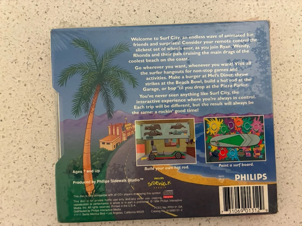 Surf City (Philips CD-i) *COMPLETE W/ SLIP COVER & MANUAL -Sealed, New - Image 2 of 4