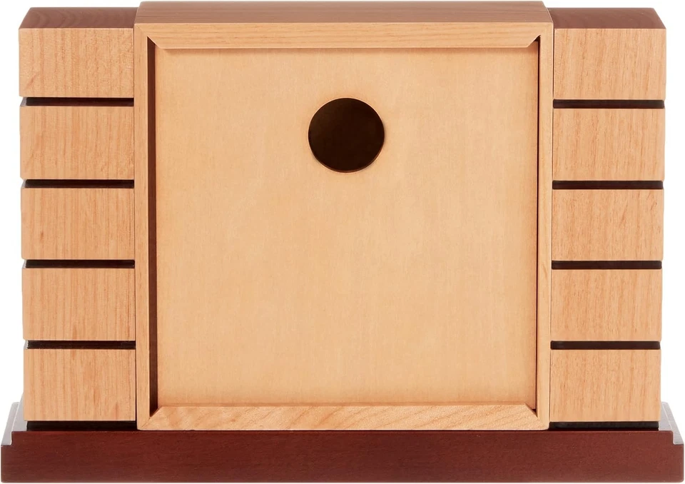 Bulova B1659 Usonian II Frank Lloyd Natural Finish With Walnut Stain Base - Image 3 of 4