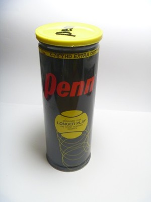 Vintage Sealed Can Penn X-76 YHD Heavy Duty Optic Yellow Tennis Balls USTA App.