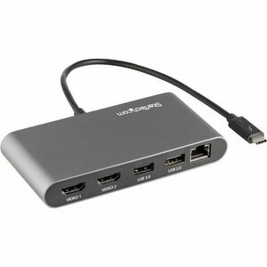 StarTech.com TB3DKM2HDL Thunderbolt 3 Mini Dock Dual 4K HDMI 60Hz