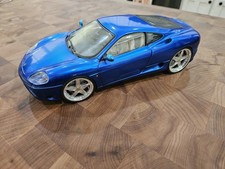 Hotwheels 1:18 - 1999 Ferrari 360 Modena - Blue Diecast Car - Mattel 