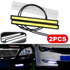 2pcs 17cm Led Drl Daytime Running Lights Cob Waterproof Fog Lamp Car