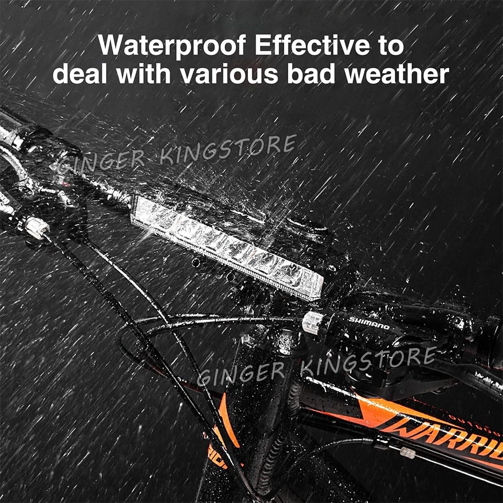 40000mAh LED Bicycle Bike Lights Front Rear Tail Lamp Rechargeable Set 4 Modes