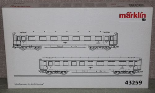 Märklin 43259 Schnellzug Wagenset Berlin Hamburg Epoche II OVP H0 TOP | Zustand: Gebraucht