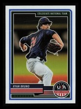 Ryan Bruno 2023 Panini USA Baseball Stars & Stripes #63 Chrome Rookie RC