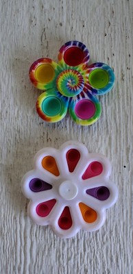 2  Fidget Spinner 2-in-1 Bubble Popper Sensory Toy Small