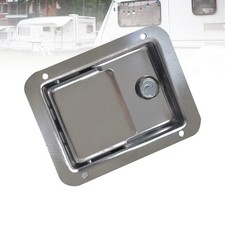 Travel Trailer Paddle Lock Stainless Steel Flush Mount Paddle Handle Door Latch