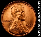 1955-S Lincoln Wheat Cent- Choice Gem Brilliant Uncirculated No Reserve #J1186