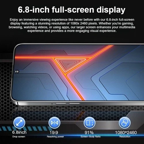 New Povo 5 Pro Smartphone Global Unlocked Android 8+512GB 6.8'' 8800mAh Gifts - Afbeelding 3 van 19