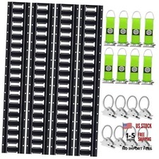 E Track Rail Tie-down Kit 7.7ft 20 Pack Etrack Include 16pcs 7.7 Ft 20-pack E Track Rail Tie-down Kit 7.7ft 20 Pack Etrack Include 16pcs 7.7 Ft 20-pack