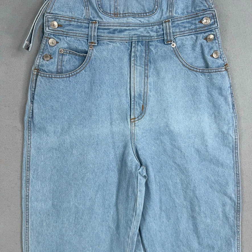 Vintage Jordache Overalls Adult Medium Blue Jean Denim Bib Utility Y2K Retro 90s - Image 3 of 4