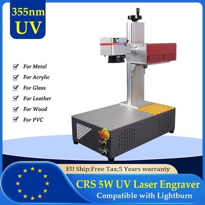 355nm 5W UV Laser Marking Engraver Machine For Glass Wood Metal Marking AT EU