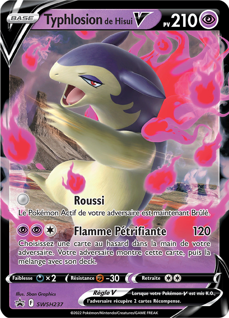 Carte Pokémon Typhlosion de Hisui-V SWSH237 Promo SWSH foto 2