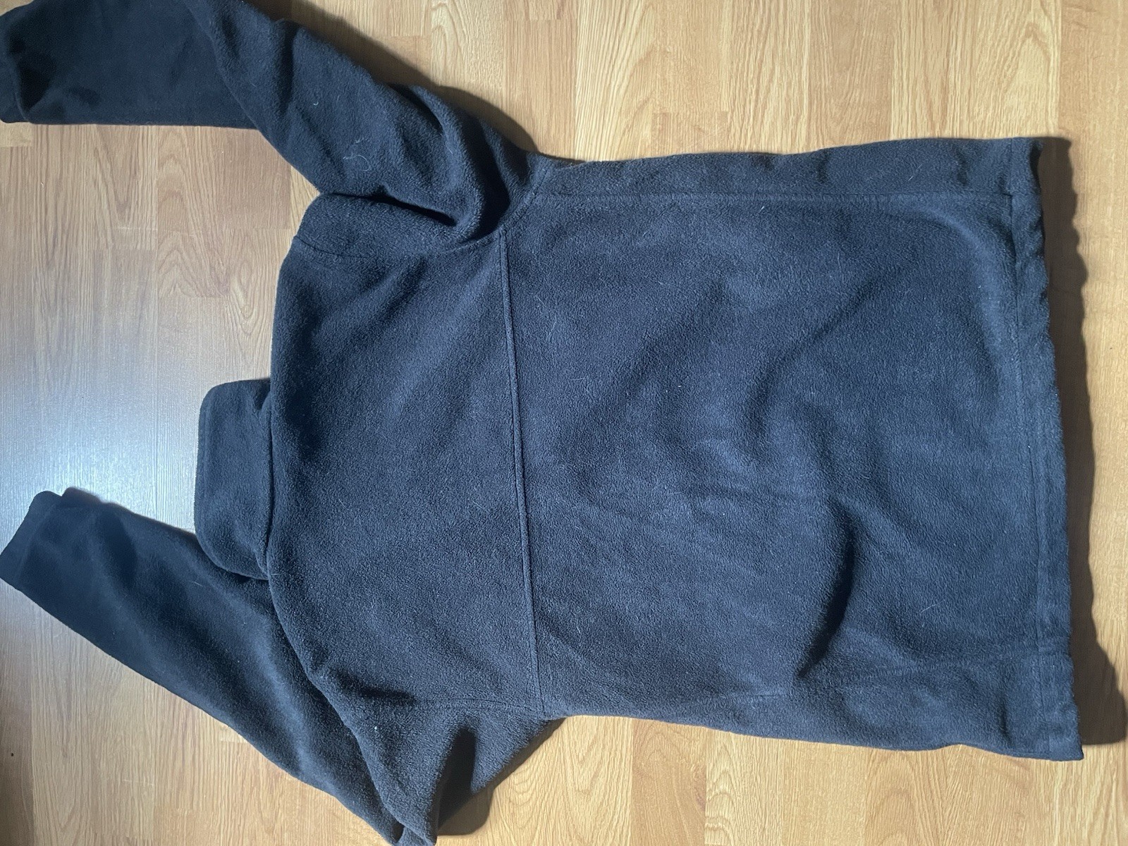 Columbia Men's Black Full Zip Mid-Length Fleece Jacket with Logo and Pockets