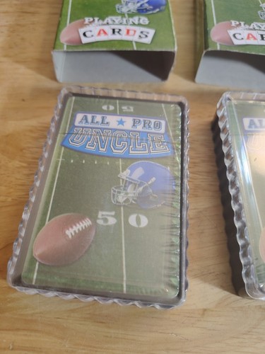 3 All Pro UNCLE Playing Cards Deck Football New & Factory Sealed RARE - 第 5/6 張圖片