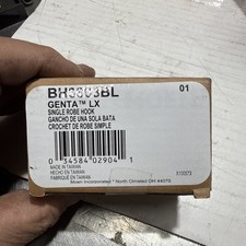 MOEN Genta LX Single Robe Hook 2" Matte Black BH3803BL - NEW OPEN BOX