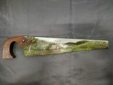 Vintage 17" Hand Saw Painted Signed Farm Barn Country scene Beautiful ART