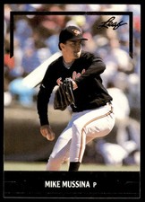 1991 LEAF MIKE MUSSINA BC12 MINT HOF RC GOLD ROOKIES BASEBALL BALTIMORE ORIOLES