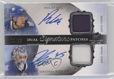 2013-14 The Cup Signature 3/35 Phil Kessel Jonathan Bernier Dual Patch Auto 2d8
