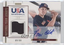 2012 USA Baseball National Team 18U Jersey Signatures 69/99 Ryan Boldt Auto 1i9