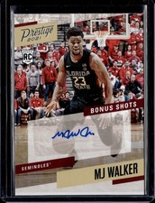 2021-22 Panini Prestige Bonus Shots Auto RC MJ Walker Florida State Seminoles