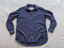 Grayson Shirt Womens 2 Blue 100% Cotton The Hero Button Up Long Sleeve