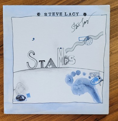 Steve Lacy - Stamps (Hat Hut 1979) DOUBLE LP Steve Potts Kent Carter AUTOGRAPHED