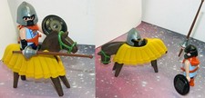 PLAYMOBIL: CAVALIERE MEDIOEVALE con SCUDO e LUNGA LANCIA + CAVALLO -COME DA FOTO