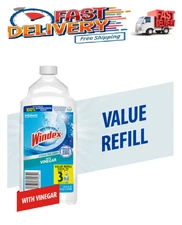 Windex with Vinegar Glass Cleaner, Refill Bottle, 67.6 fl oz