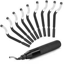 Deburring Tool Set with 10 High-Speed Steel BS1010 Blades   Askwhy Rotary