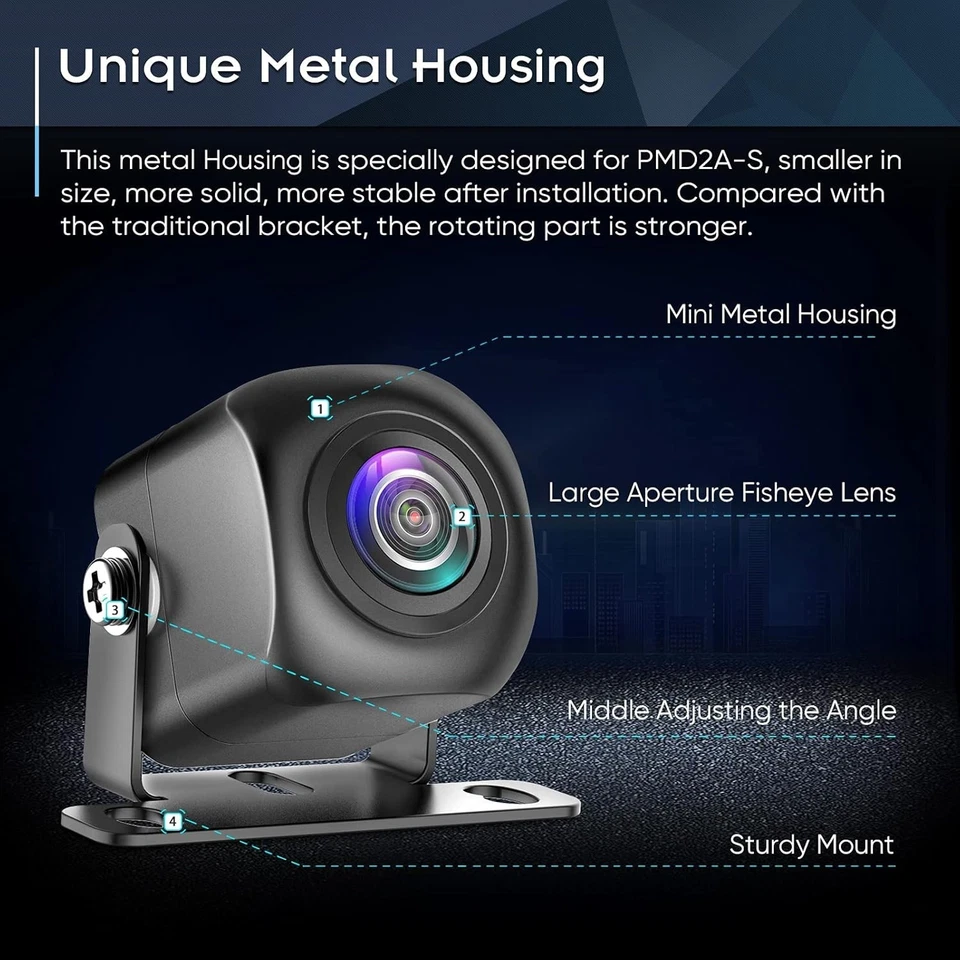 Weather-Resistant 1080P Backup Camera - 170° View, RCA Connector, Easy Install - Image 4 of 4