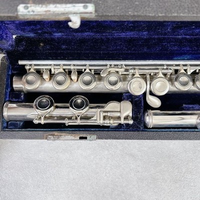 Sankyo PRIMA Etude Model Flute Silver Headjoint Used With Hard