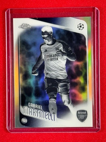 2025-26 Topps Chrome UEFA Club Competitions Gabriel Martinelli #19 Negative