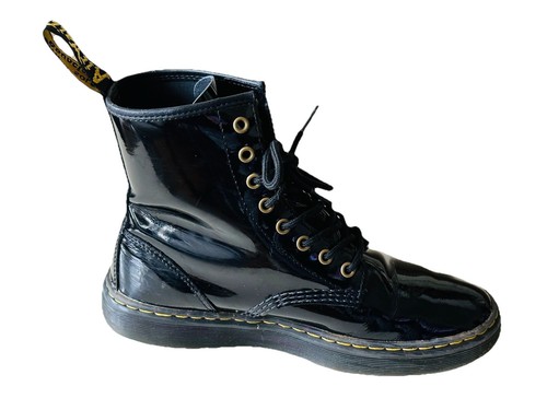 BOTINES DE COMBATE DR. DOC MARTENS ZAVALA CHAROL NEGRO ENCAJE UE 38/ US 8 - Imagen 4 de 17