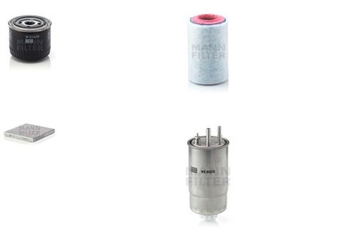 Inspektionspaket Filtersatz XL MANN-FILTER Filtereinsatz Aktivkohlefilter 110