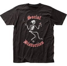 Social Distortion Skelly Logo Mens T Shirt Rock And Roll Classic Band Tee Black