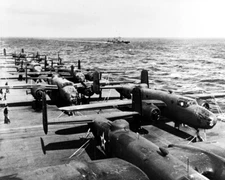B-25B Bombers USS Hornet Doolittle Raid 8x10 World War II Photo WW2 WWII 825
