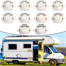 10pcs Easy To Operate Push Button Catch Locks For Cabinets And Drawers
