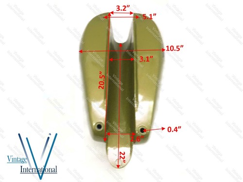 Fits For Triumph T150 Green & Black Petrol Fuel Gas Tank With Cap @US - Picture 3 of 6